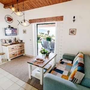 Livingroom - Seablue 137 Corfu | Rent Apartment with Sea View
