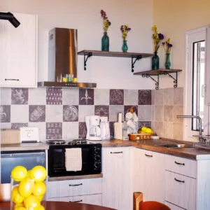 Private kitchen - Sunset 133 Corfu | Rent Apartment with Sea View