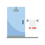 Private bathroom with WC.